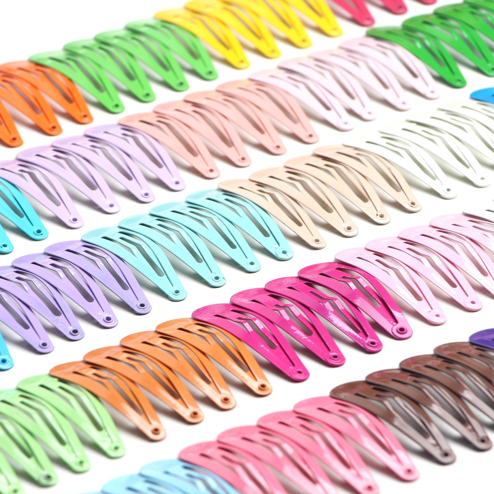 Korean Style Minimalist Color Hair Clips – 5cm BB Hairpin, Bang Clip, Trendy Waterdrop Metal Side Hair Barrette for Kids & Girls